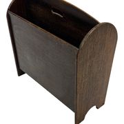 Art Deco Oak Newspaper Rack Magazine Rack 1950s design