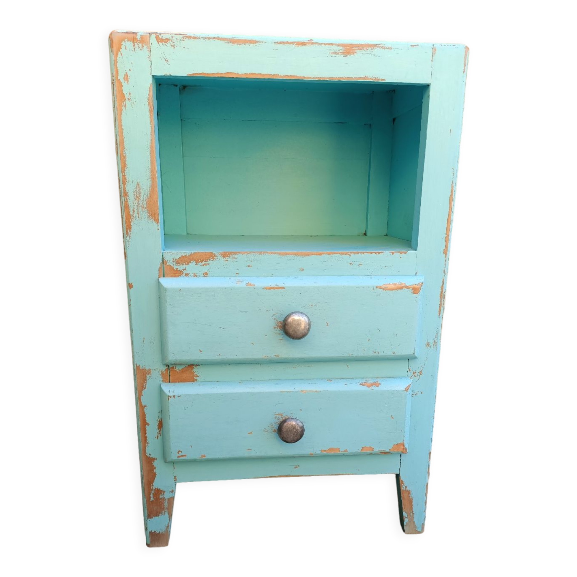 Blue bedside