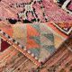 Soft Pink & Orange Rare Style Vintage Runner Rug, 91x359 Cm