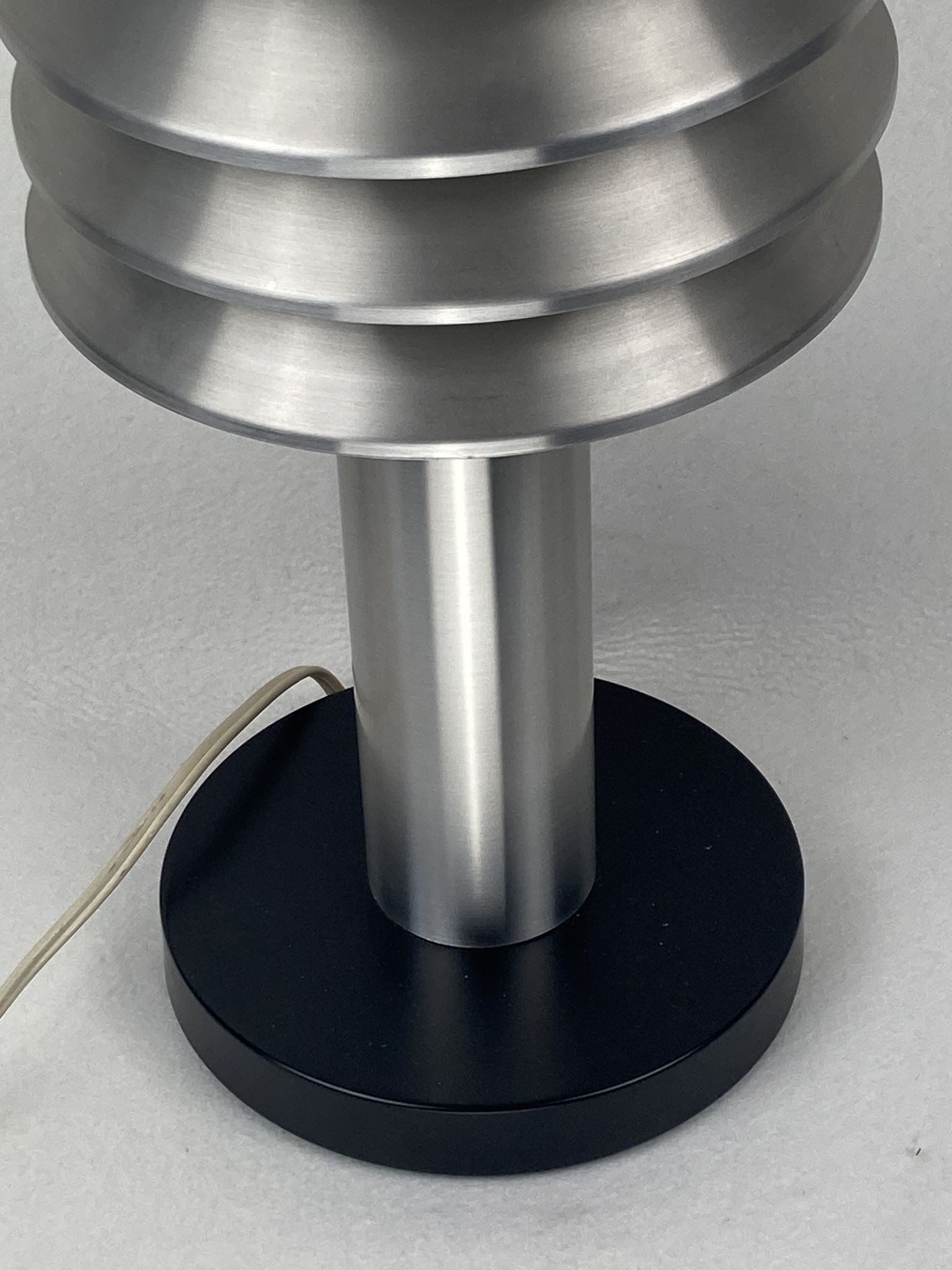 Space age aluminum mushroom dome lamp by Hans Agne Jakobsson for Markaryd, Sweden 1960s