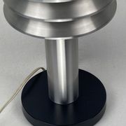 Space age aluminum mushroom dome lamp by Hans Agne Jakobsson for Markaryd, Sweden 1960s