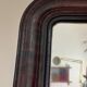 Mirror Louis Philippe period 46x39 XIXth old black brown