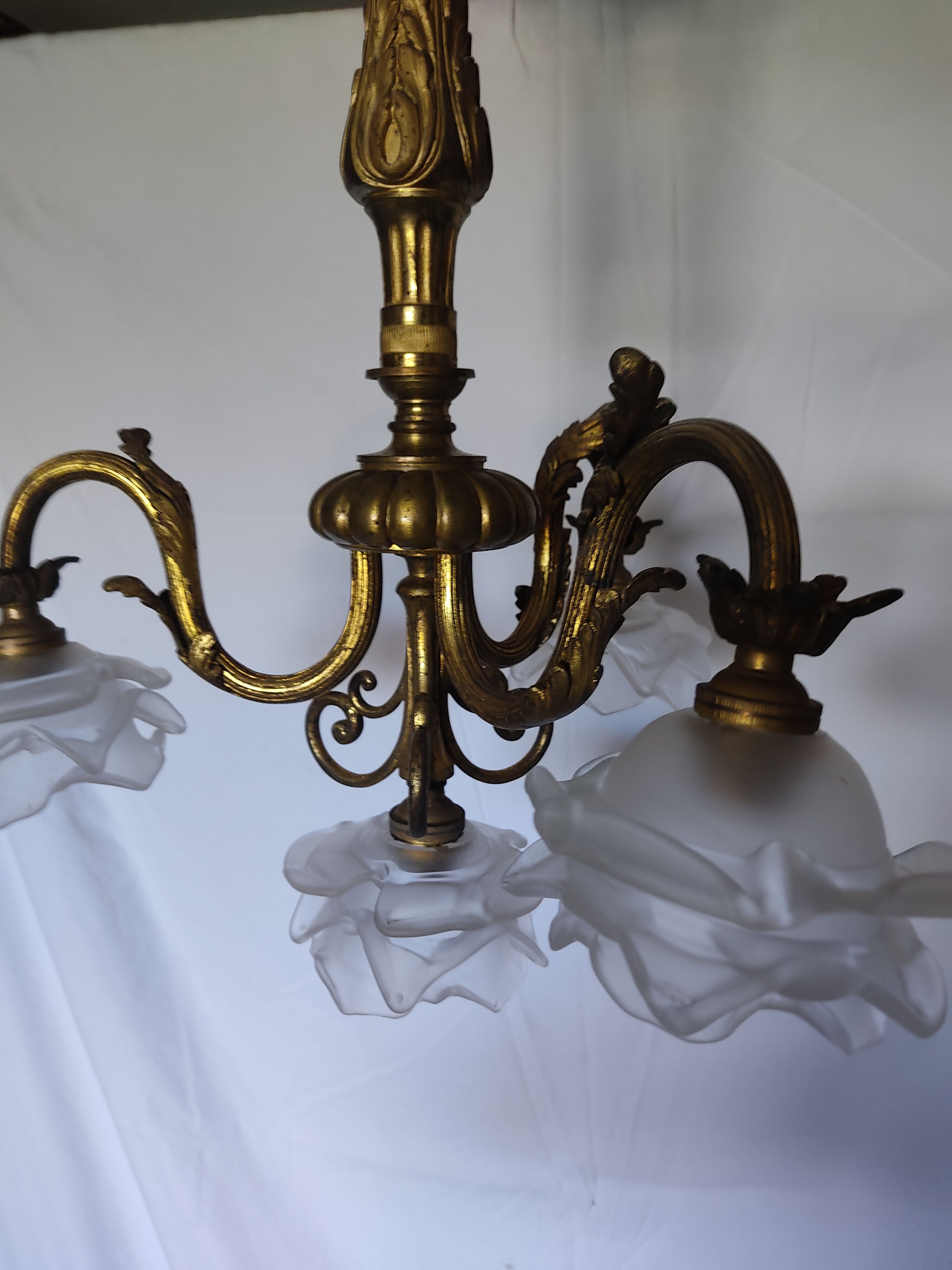 Chandelier bronze 4 lights