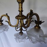 Chandelier bronze 4 lights