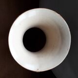 Large vintage ceramic vase with floral decoration