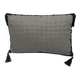 Coussin rectangulaire, Housse et Insert, Noir et blanc. Modèle Alexandra