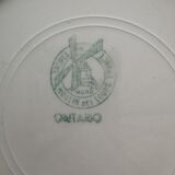 Moulin des Loups Orchies dessert plate. Ontario Model