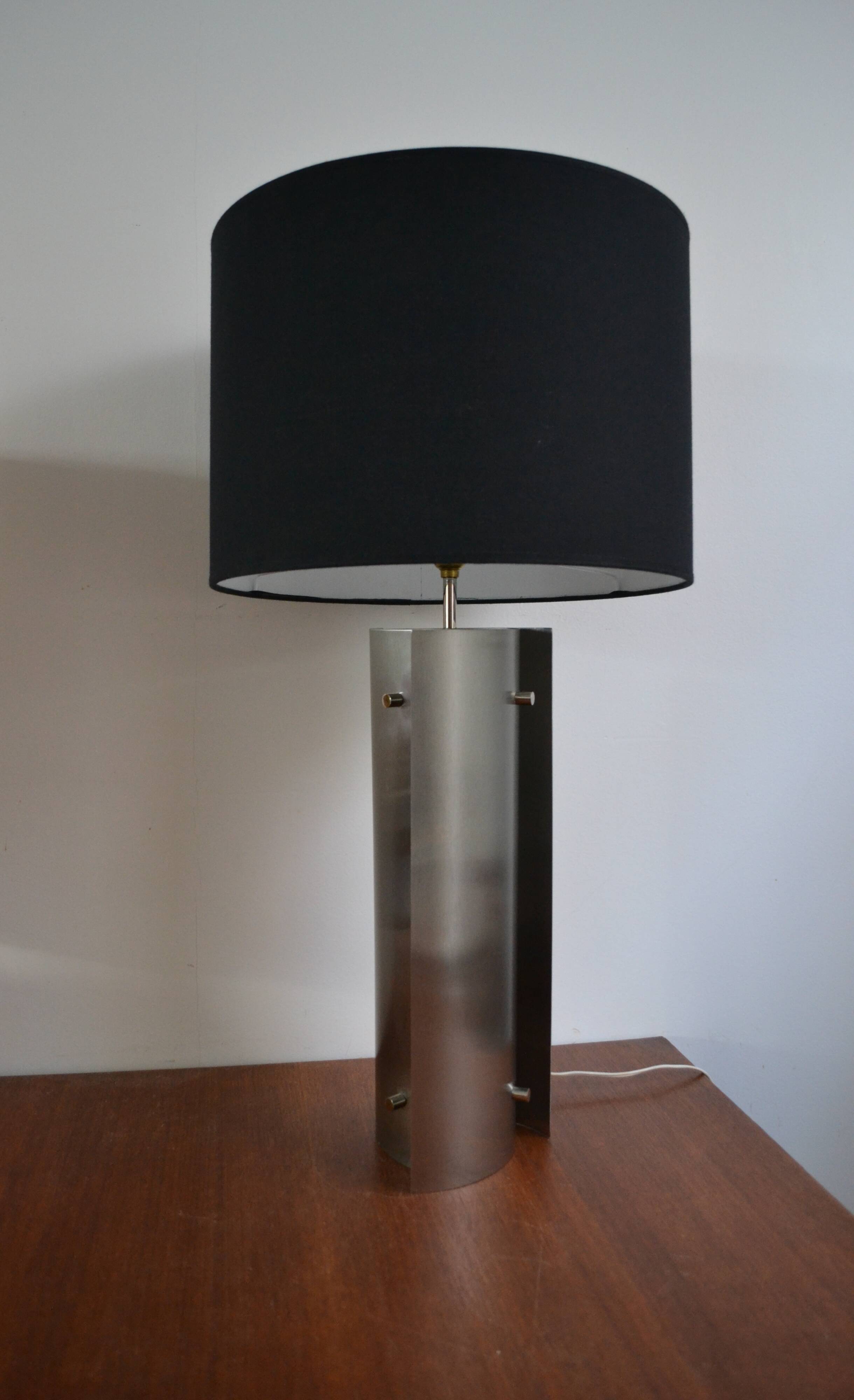 Lampe vintage inox des années 60 70