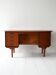 Scandinavian oval desk in teak from the 1960s.