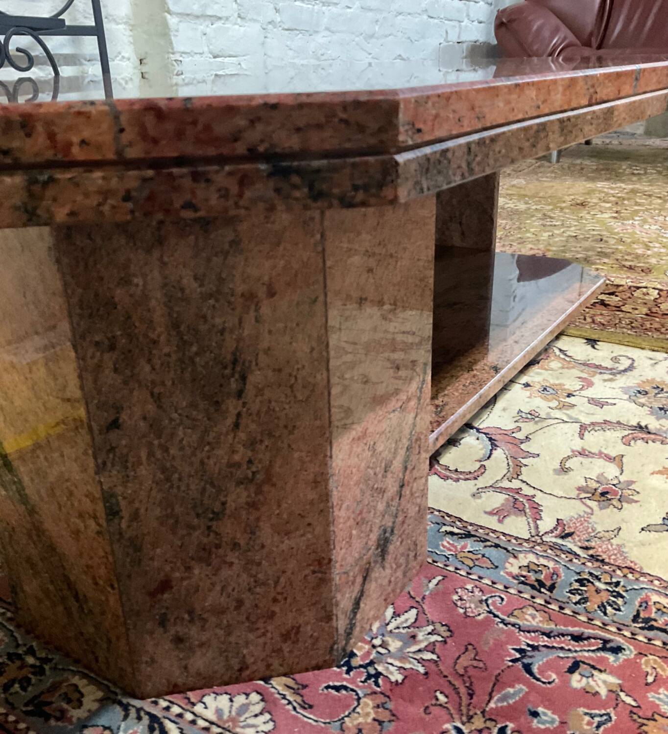 Vintage granite coffee table from the 80s