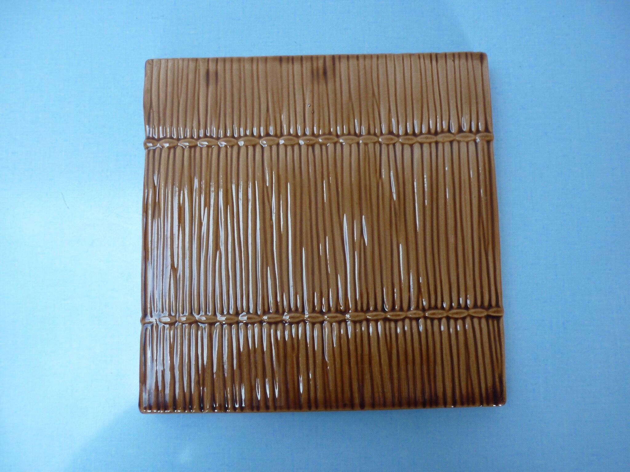 Cheese platter imitation earthenware straw mat