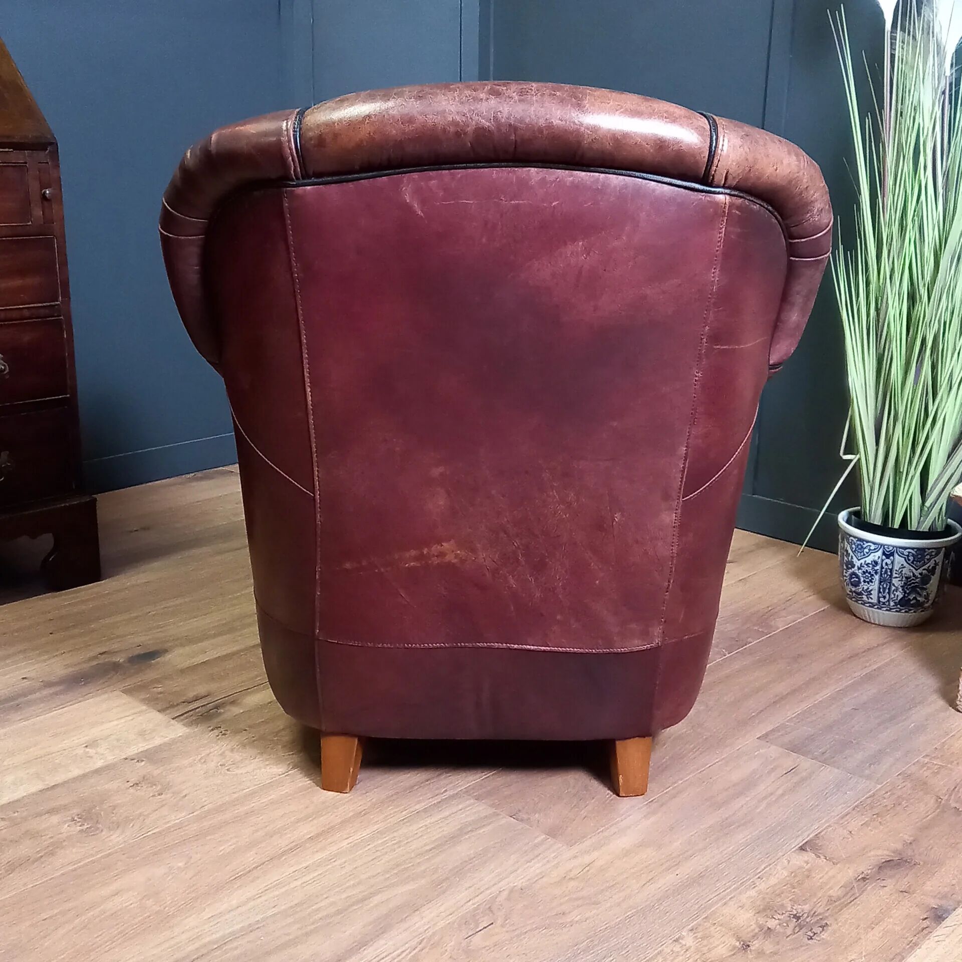 Fauteuil en cuir de mouton