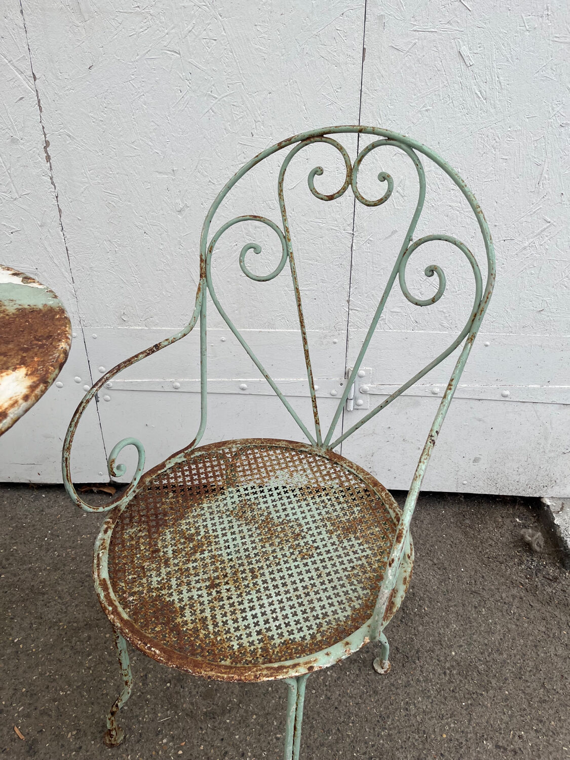 Wrought iron garden furniture 1920