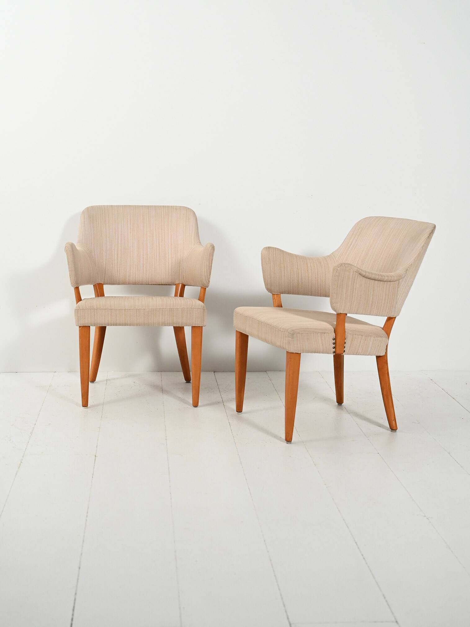 Pair of Swedish “Lata Greven” armchairs by Carl Malmsten