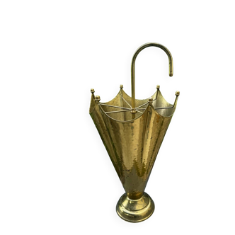 1960s vintage brass umbrella stand