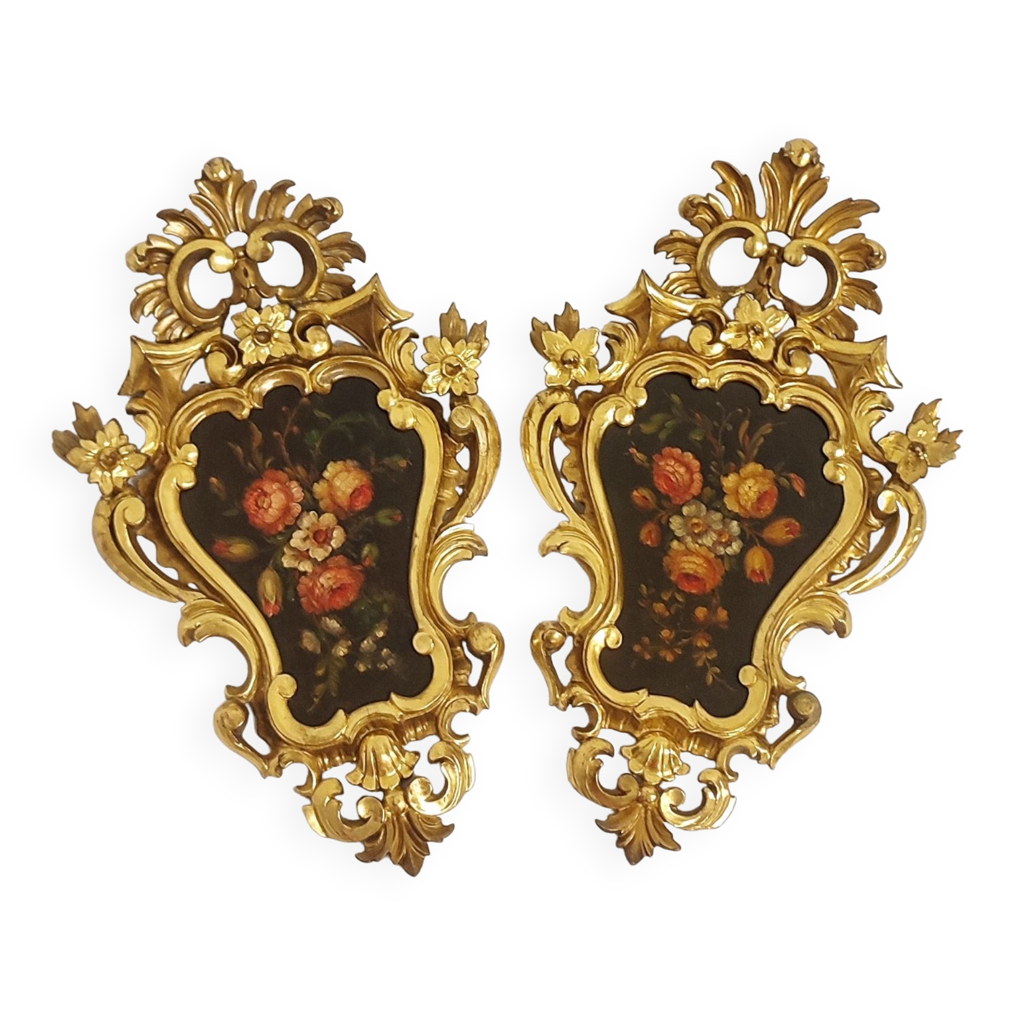 Oil paintings on panel. France, 1930s.