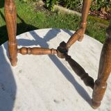 Antique oak tripod stool