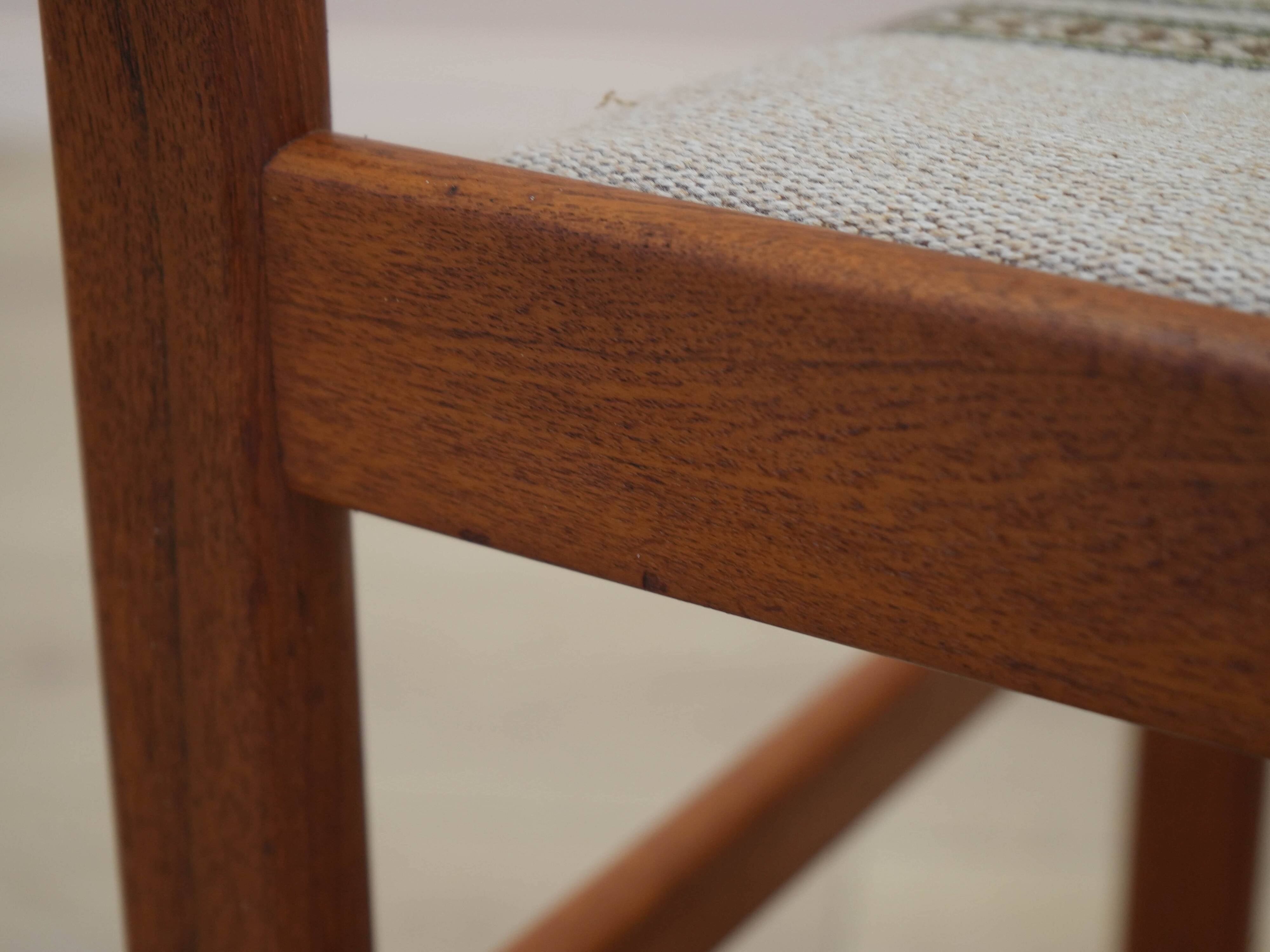 Set of two teak chairs, Danish design, 1970s, made in Denmark