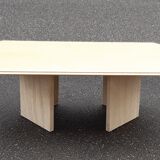 Travertine coffee table 80s
