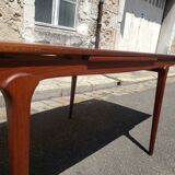 Table scandinave teck extensible