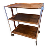 Dessert 3 folding trays wood and metal