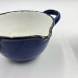 Enamelled metal fondue pot duo