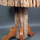 Brutalist teak stool or side table, 13 kg, 2 available D344 /1/