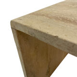 Italian travertine pull out tables, 1970