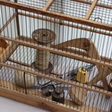 Old wooden bird cage