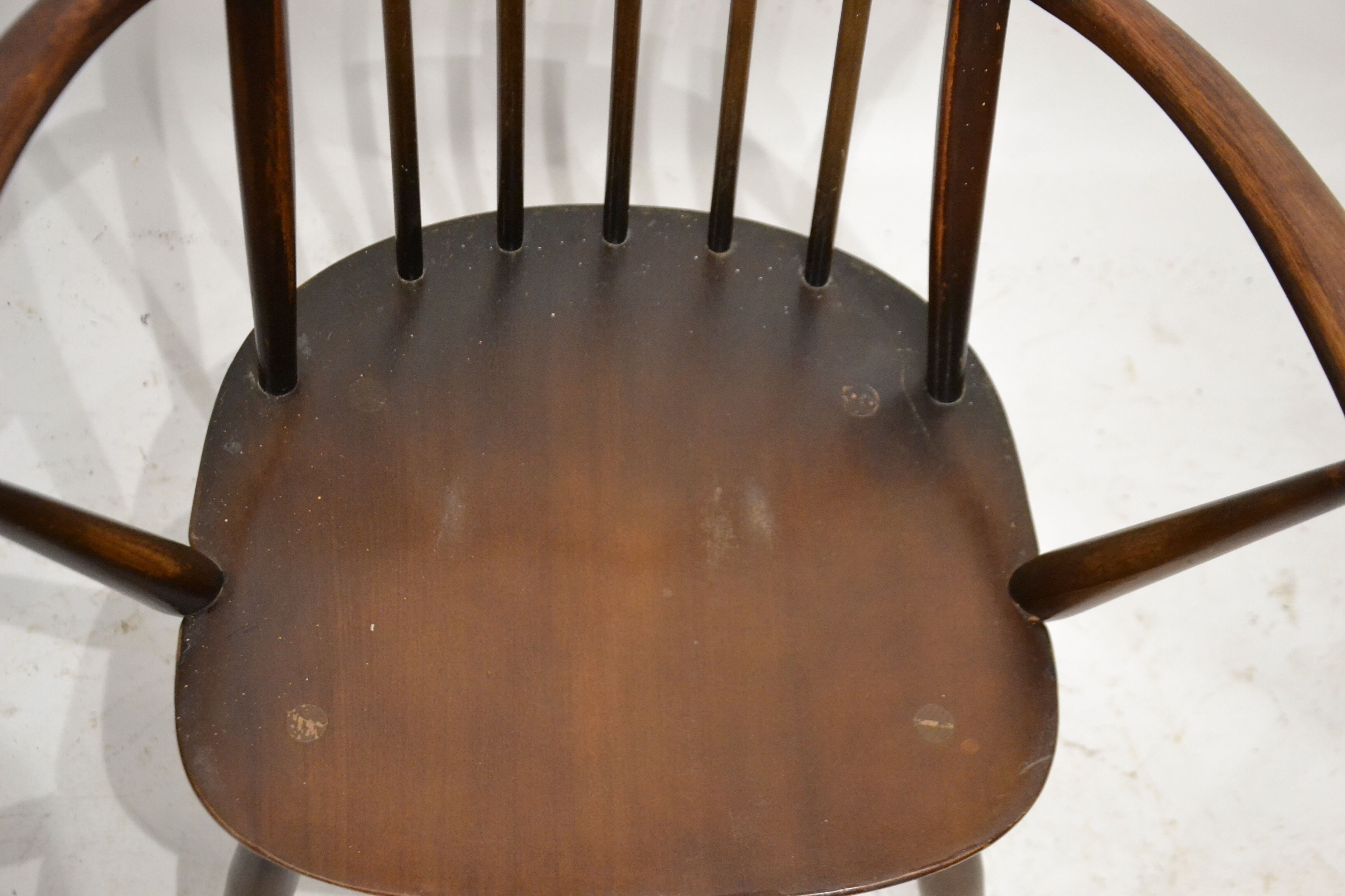 Pair of Ercol chairs with armrests