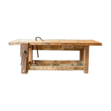 Old solid carpenter's workbench