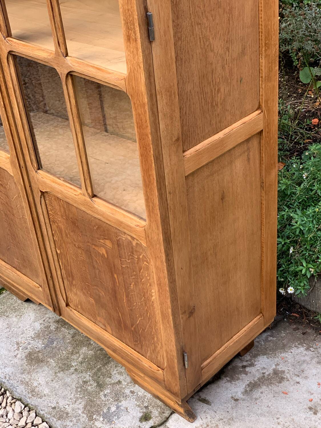 Art Deco Parisian glass-fronted wardrobe, demountable