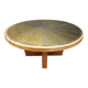 Scandinavian etched brass coffee table, 1960s
