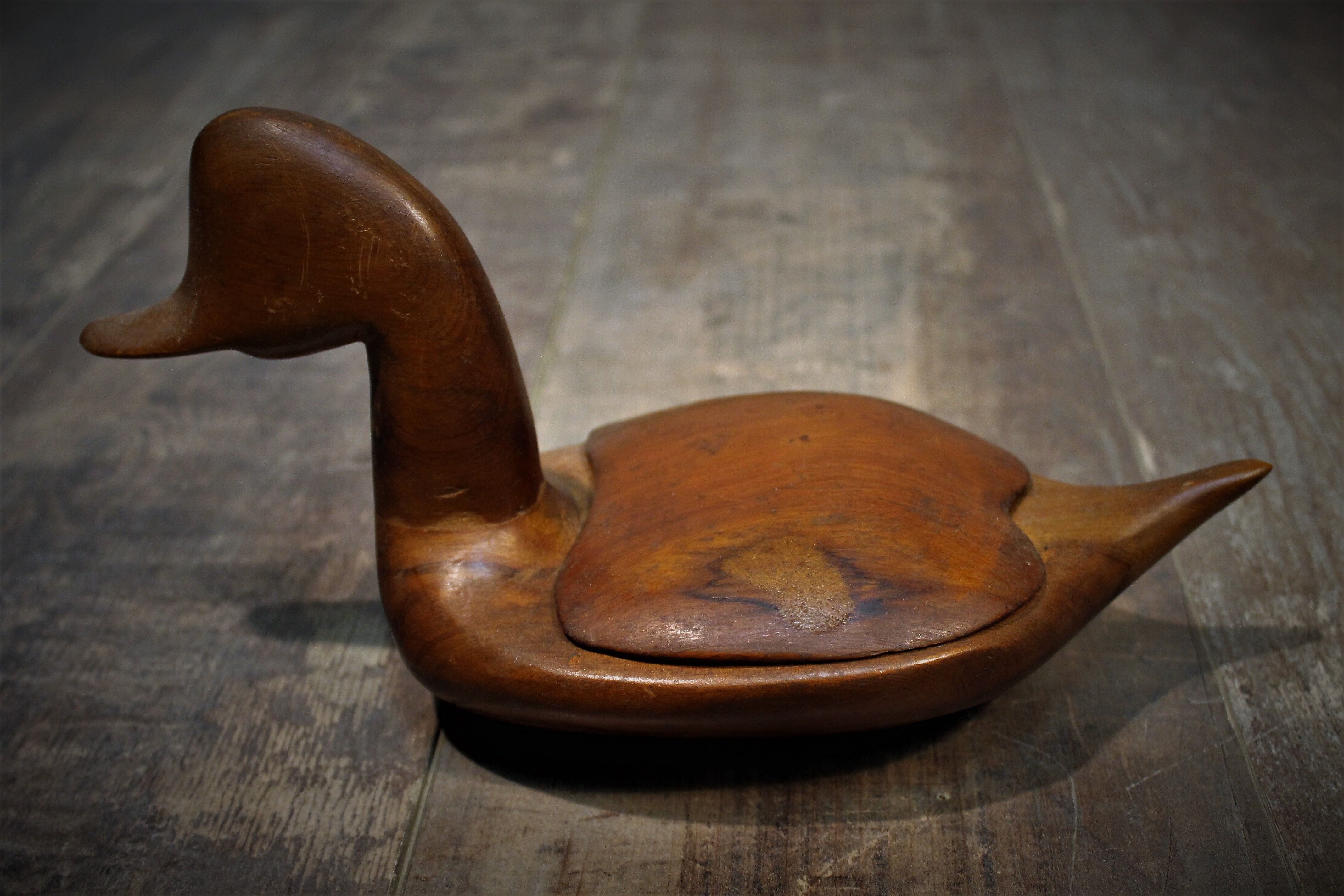 Empty pocket scandinavian "duck", teak, 60s