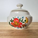 Sucrier motifs fleur giens