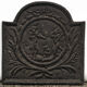 Cast iron fireplace plate