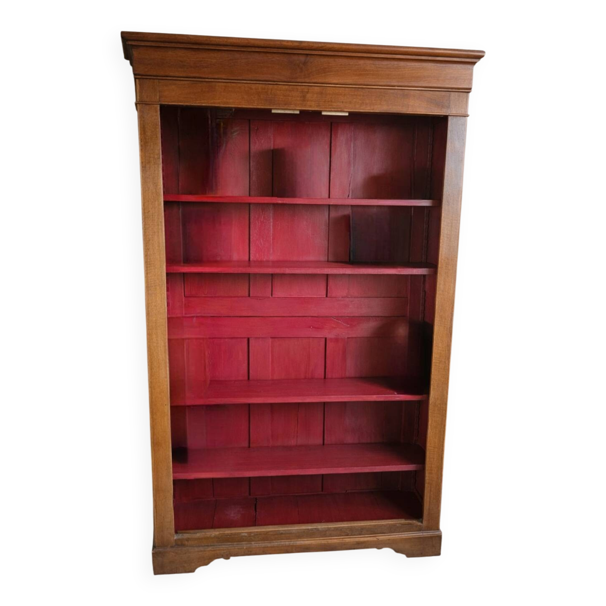 Antique solid wood library refurbished