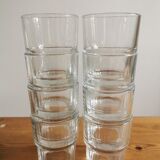 Service of 8 stackable glasses