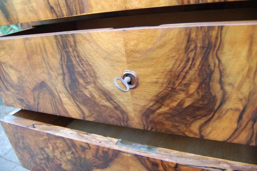 Semainier d'époque Louis Philippe en noyer du 19e siècle