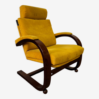 Nelo sweden vintage scandinavian leather armchair