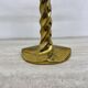 Mid-century large brutalist solid bronze candleholder, 1970s