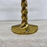 Mid-century large brutalist solid bronze candleholder, 1970s