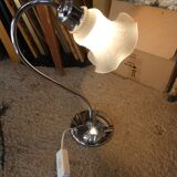 Vintage gooseneck tulip lamp