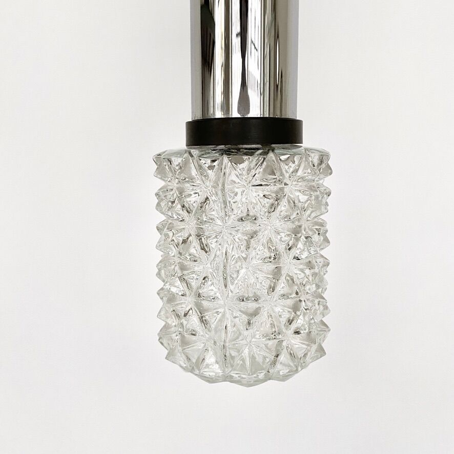 Vintage 70s tube pendant light