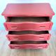 Terracotta wood chest of drawers