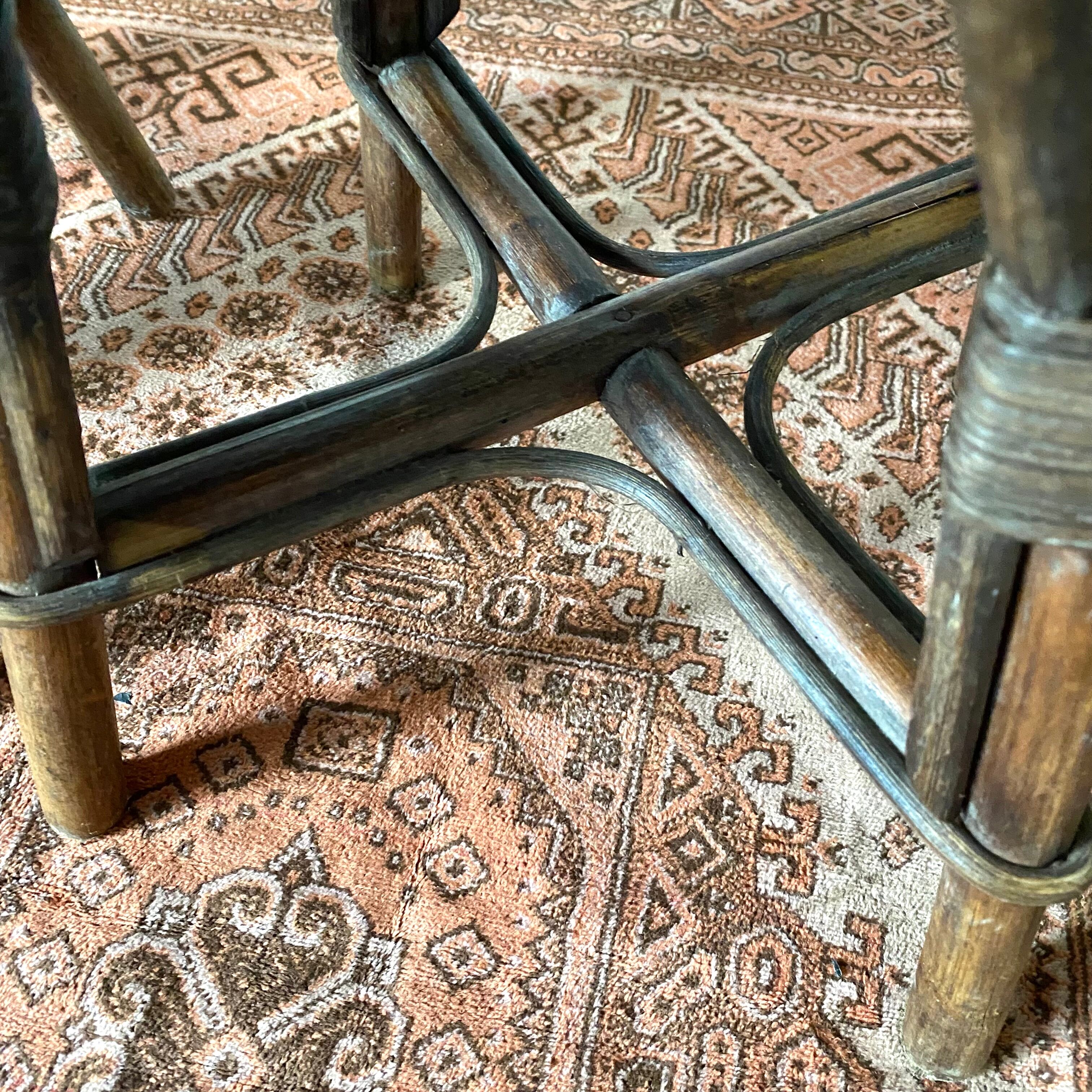 Vintage rattan stools
