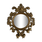 Miroir ancien en bois doré