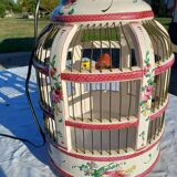 19th century bird cage in Lunéville earthenware