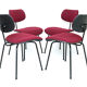 Ensemble de 4 chaises Se68 Wilde & Spieth Design Par Egon Eiermann années 60