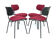 Set Of 4 Chairs Se68 Wilde & Spieth Design By Egon Eiermann 60s